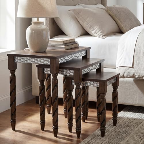 Mid-Century Modern Nesting Side Tables Set of 3