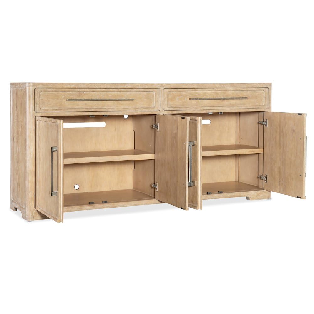 Hooker Furniture Retreat Buffet in Beige w/Stone Inlay
