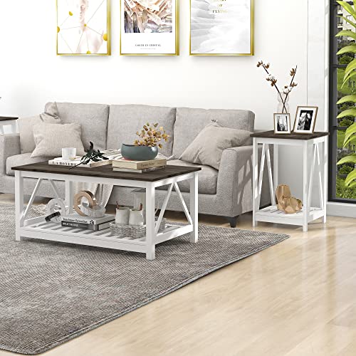Farmhouse Coffee Table & End Table Set