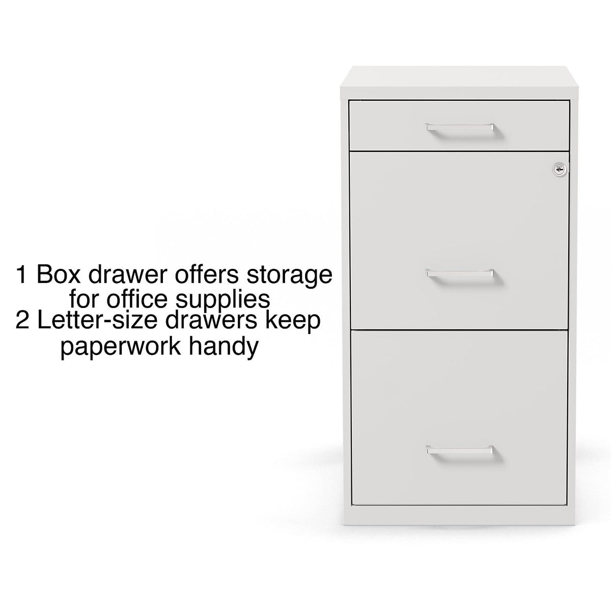 3-Drawer Lockable File Cabinet
