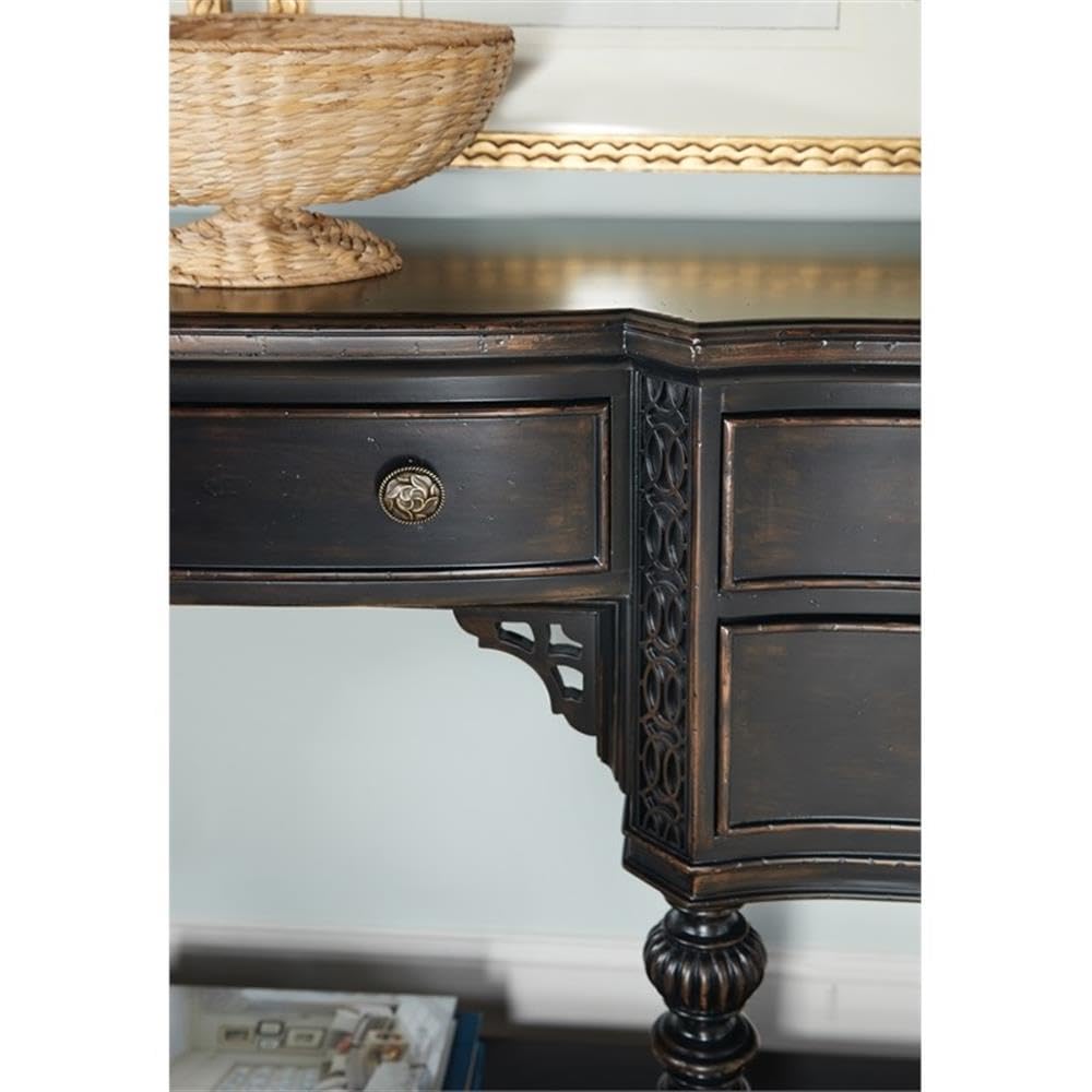 Hooker Furniture Charleston Five-Drawer Wood Server in Black Cherry Finish