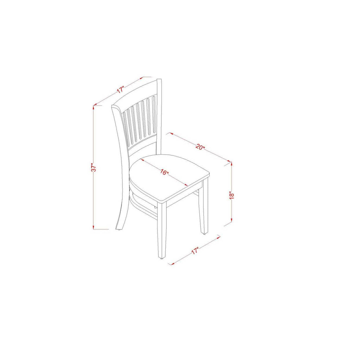 East West Furniture ESVA3-BCH-W 3 Piece Dining Table Set for Small Spaces Contains a Round Dining Room Table with Pedestal and 2 Wood Seat Chairs, 30x30 Inch, Black & Cherry