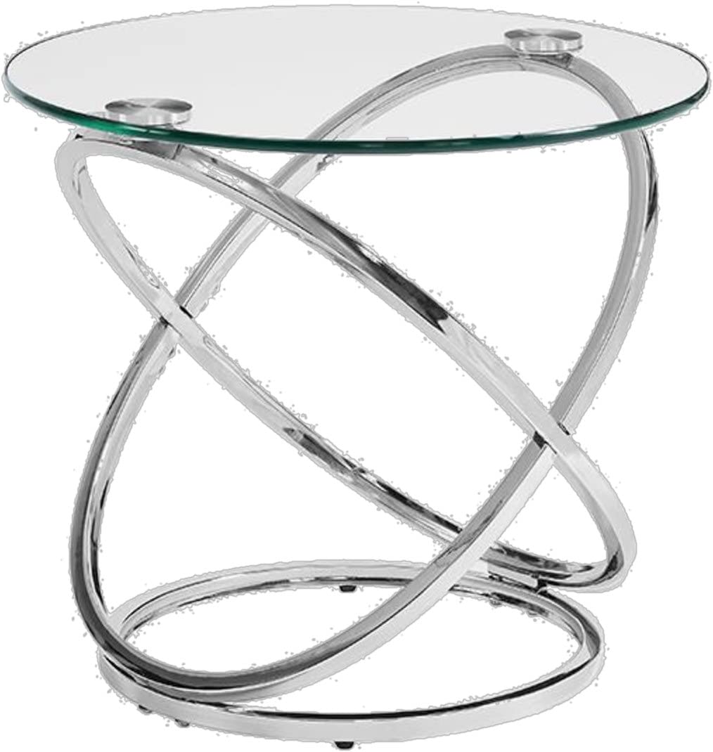 Chrome Glass 3-Piece Occasional Table Set