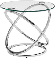 Chrome Glass 3-Piece Occasional Table Set