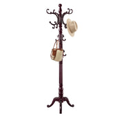 ZLRIAOI Wooden Coat Rack, Vintage Solid Wood Coat Rack Stand with 14 Hooks