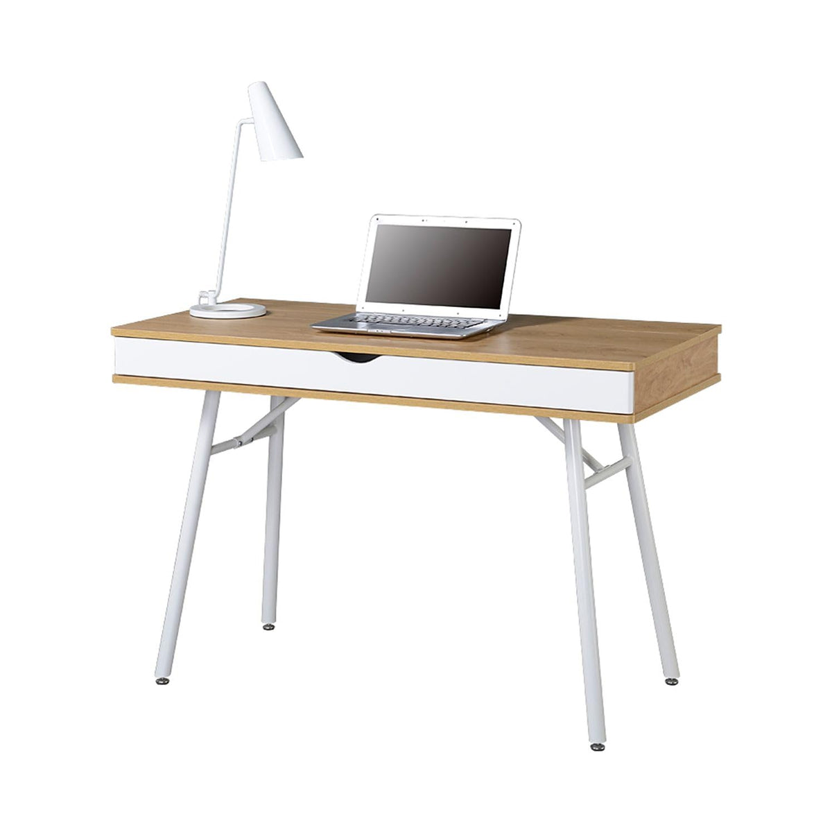 Techni Mobili 46”W Writing Desk w/ Large Drawer & Hidden Cord Management