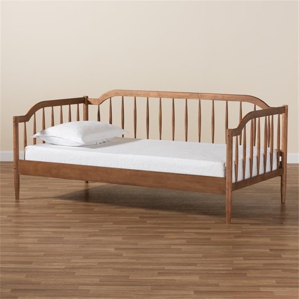 Baxton Studio Parson Classic Walnut Brown Finished Wood Twin Size Daybed