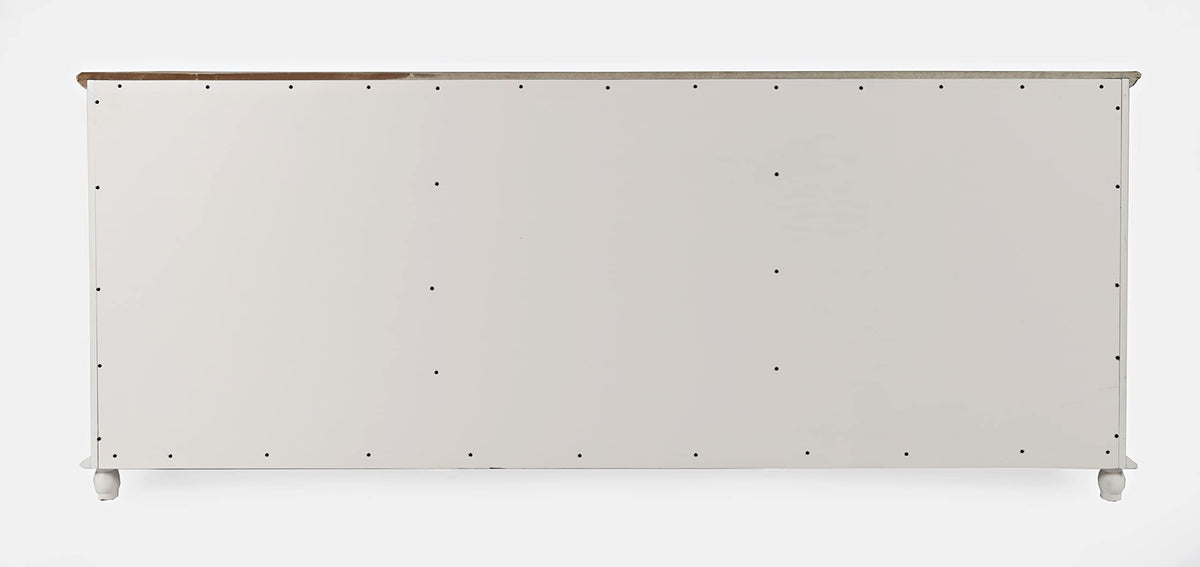 White Six-Door Accent Cabinet