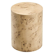 16" Round Burl Wood Side Table