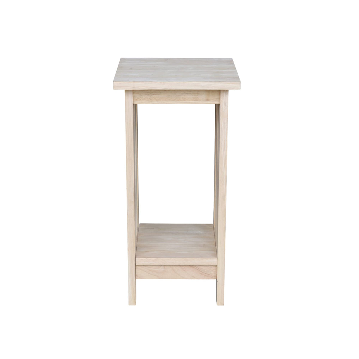IC International Concepts Solid Wood Mission Plant Stand, Unfinished