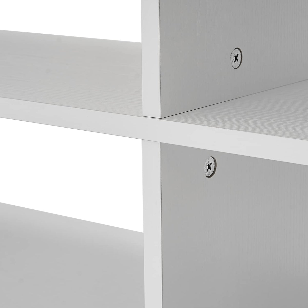 Panana Modern TV Stand with 4 Open Shelves 55inch Entertainment Center for TVs up to 65inch Medial TV Console Table Cabinet for Living Room (White)