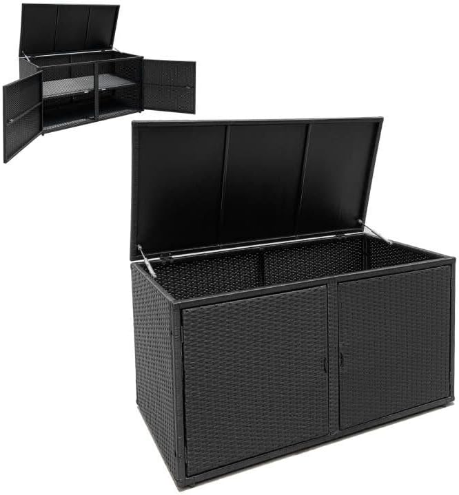 73-Gallon Wicker Deck Box