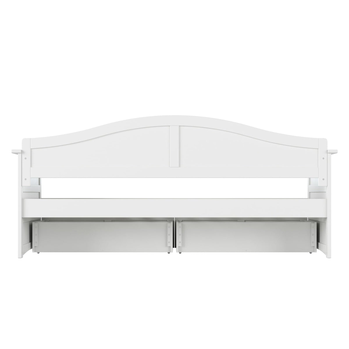 AFI, Acadia Twin Wood Daybed with 2 Storage Drawers, White
