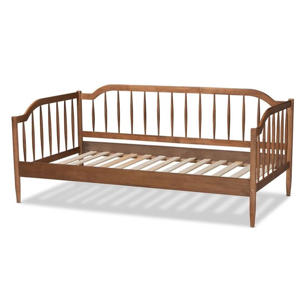 Baxton Studio Parson Classic Walnut Brown Finished Wood Twin Size Daybed