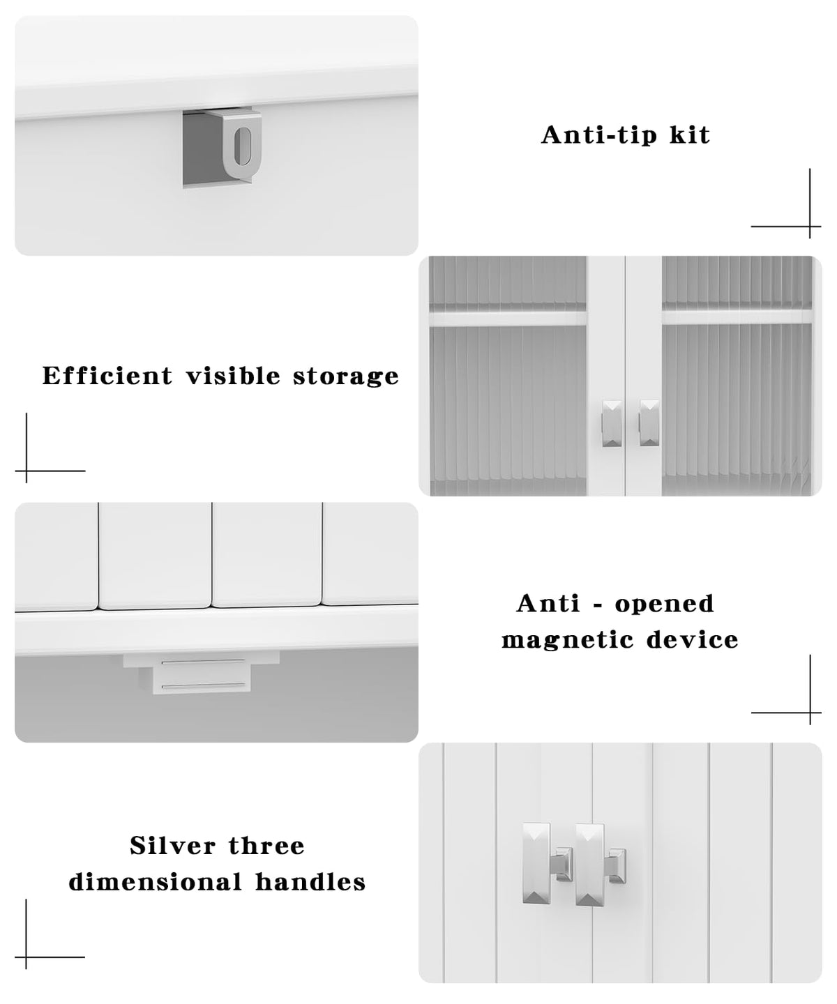 White Bathroom Storage Cabinet