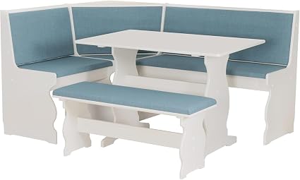 L-Shaped Corner Breakfast Nook Dining Set with Bench