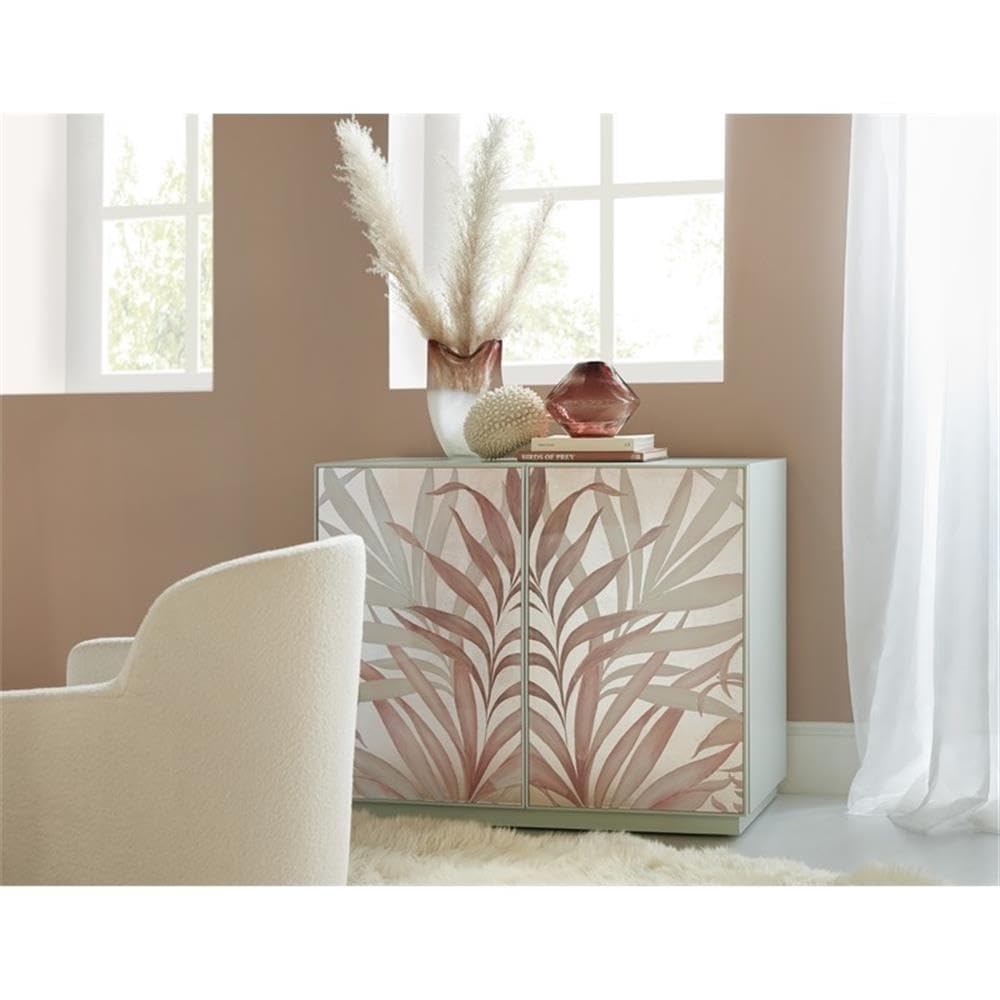 Hooker Furniture Susan G Komen Triumph Glass Door Accent Chest in Pink