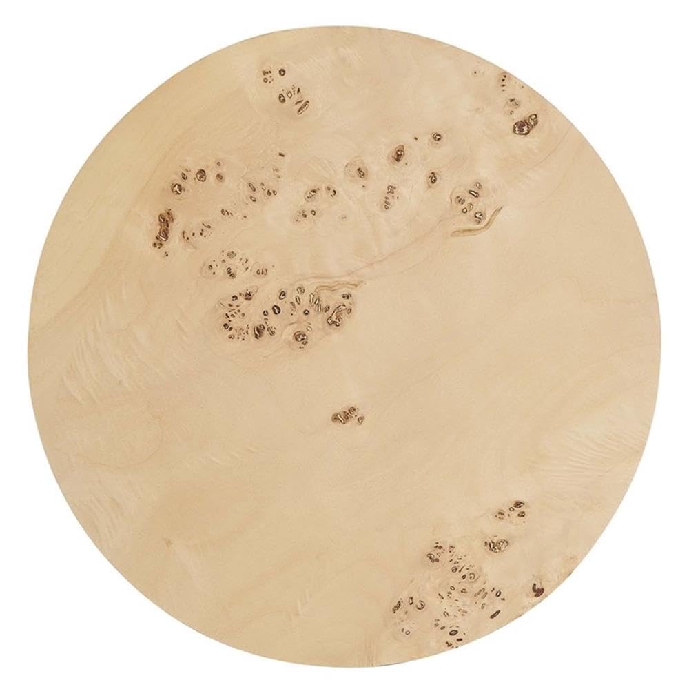 16" Round Burl Wood Side Table