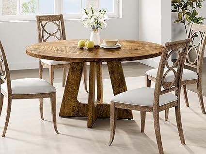 47" Round Farmhouse Dining Table