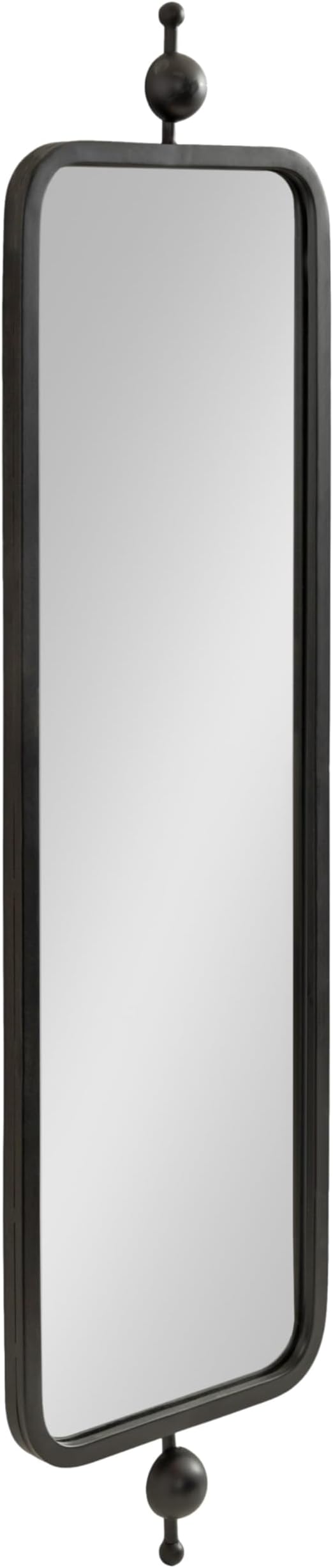 Antique Gold Slim Panel Wall Mirror