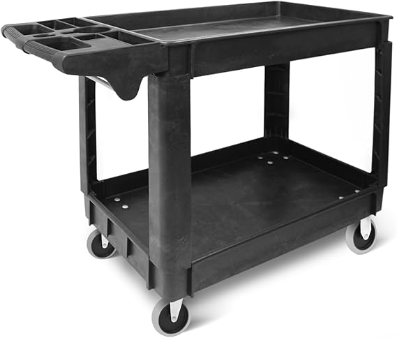 3-Shelf Utility Cart with Wheels
