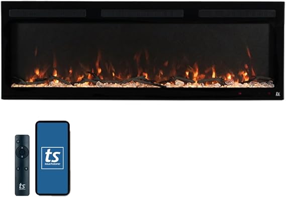 Wall-Mount Electric Fireplace with WiFi & Alexa