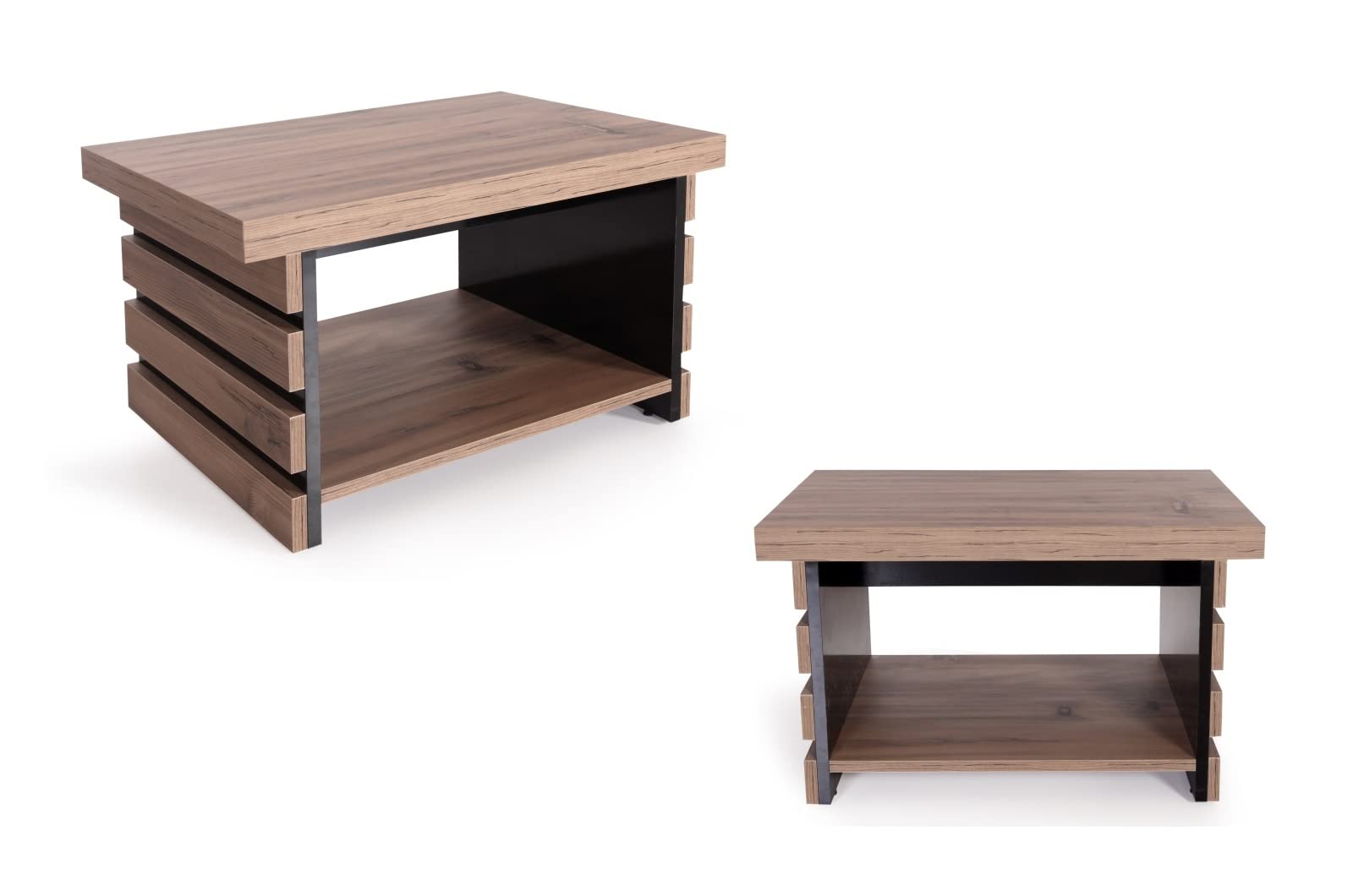 4-Piece Office Furniture Set with Executive Desk & Storage