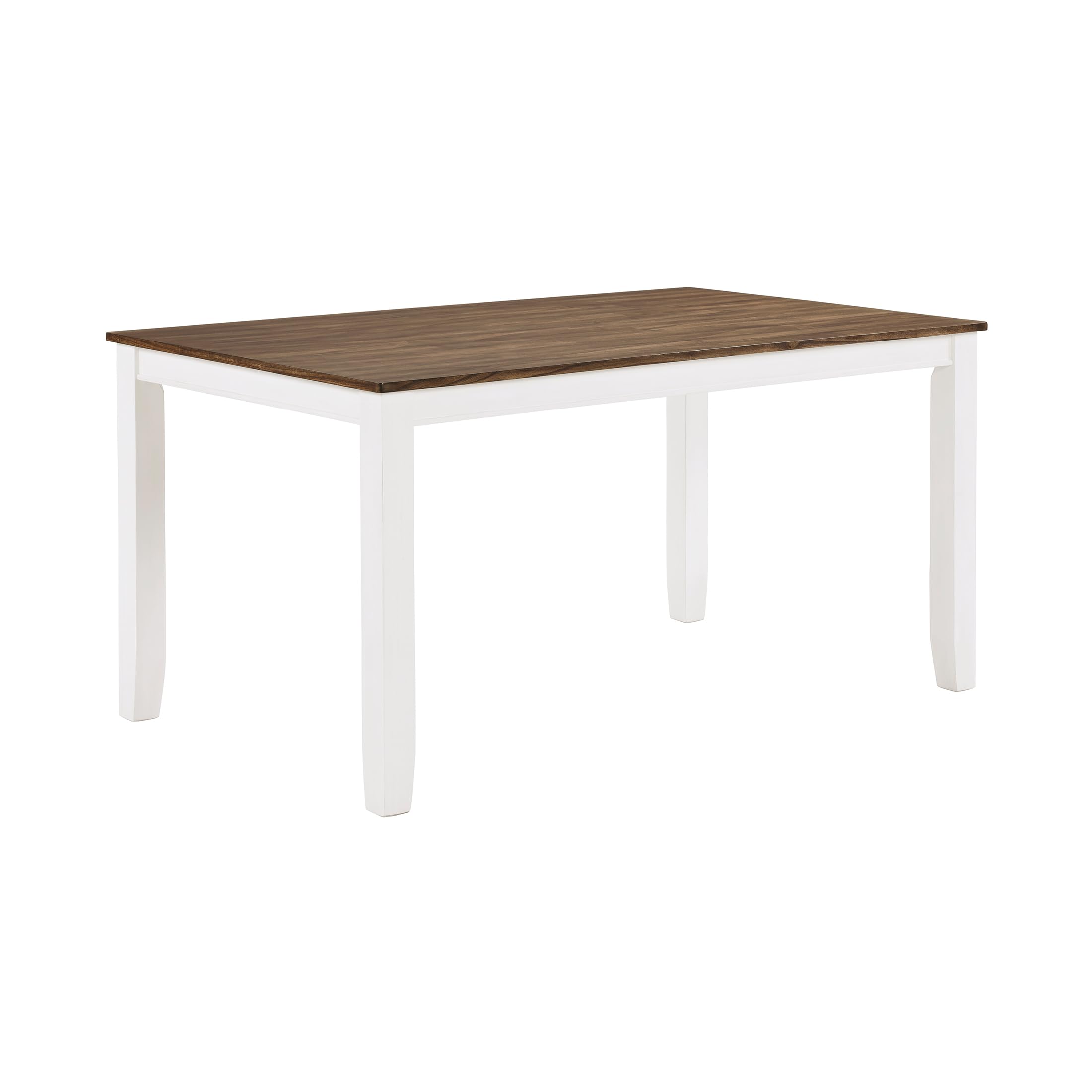 Lexicon Dining Table Set for 6 with Chairs, Wood 7 Piece Farmhouse Dining Room Table and Chairs Set of 6, Cross Back, Easy Assembly Seater for Indoor Home, Dinner, Kitchen, Cherry/White