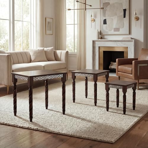 Mid-Century Modern Nesting Side Tables Set of 3