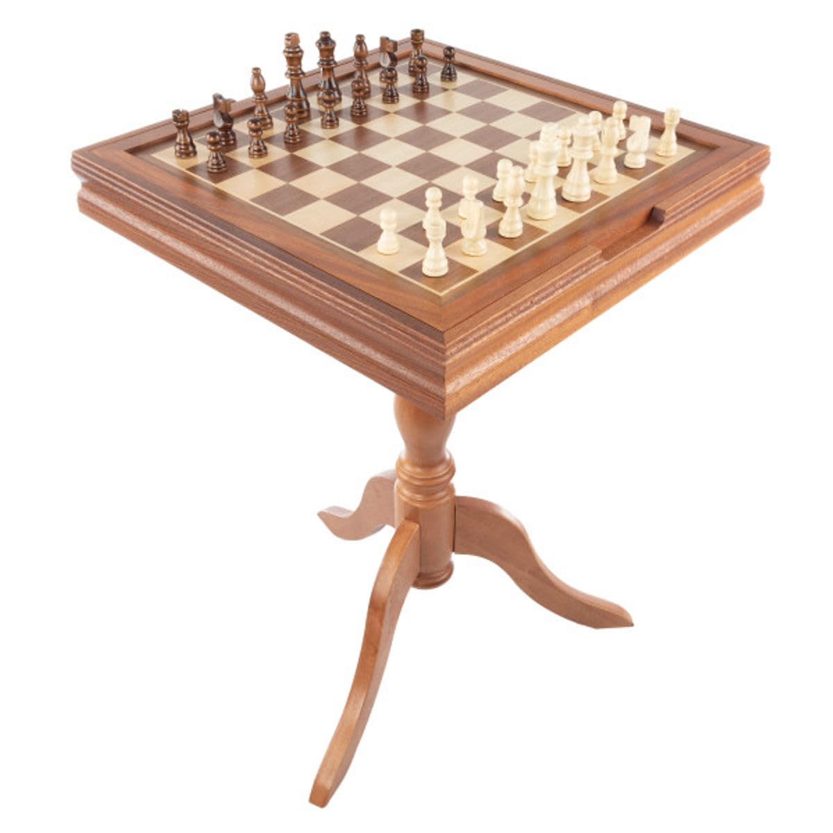 2-in-1 Chess & Backgammon Game Table