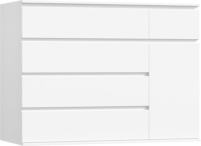 5-Drawer Dresser with Door