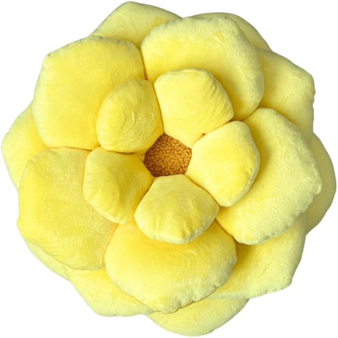 3D Sunflower Shaped Throw Pillow