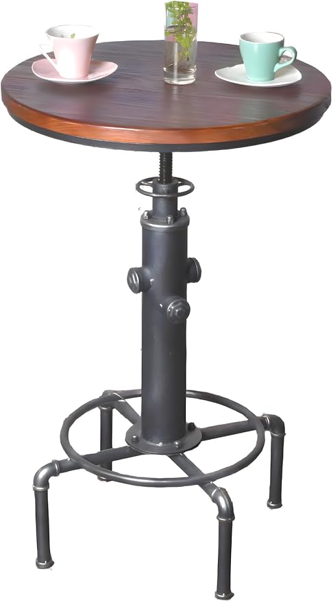 Adjustable Industrial Bar Table