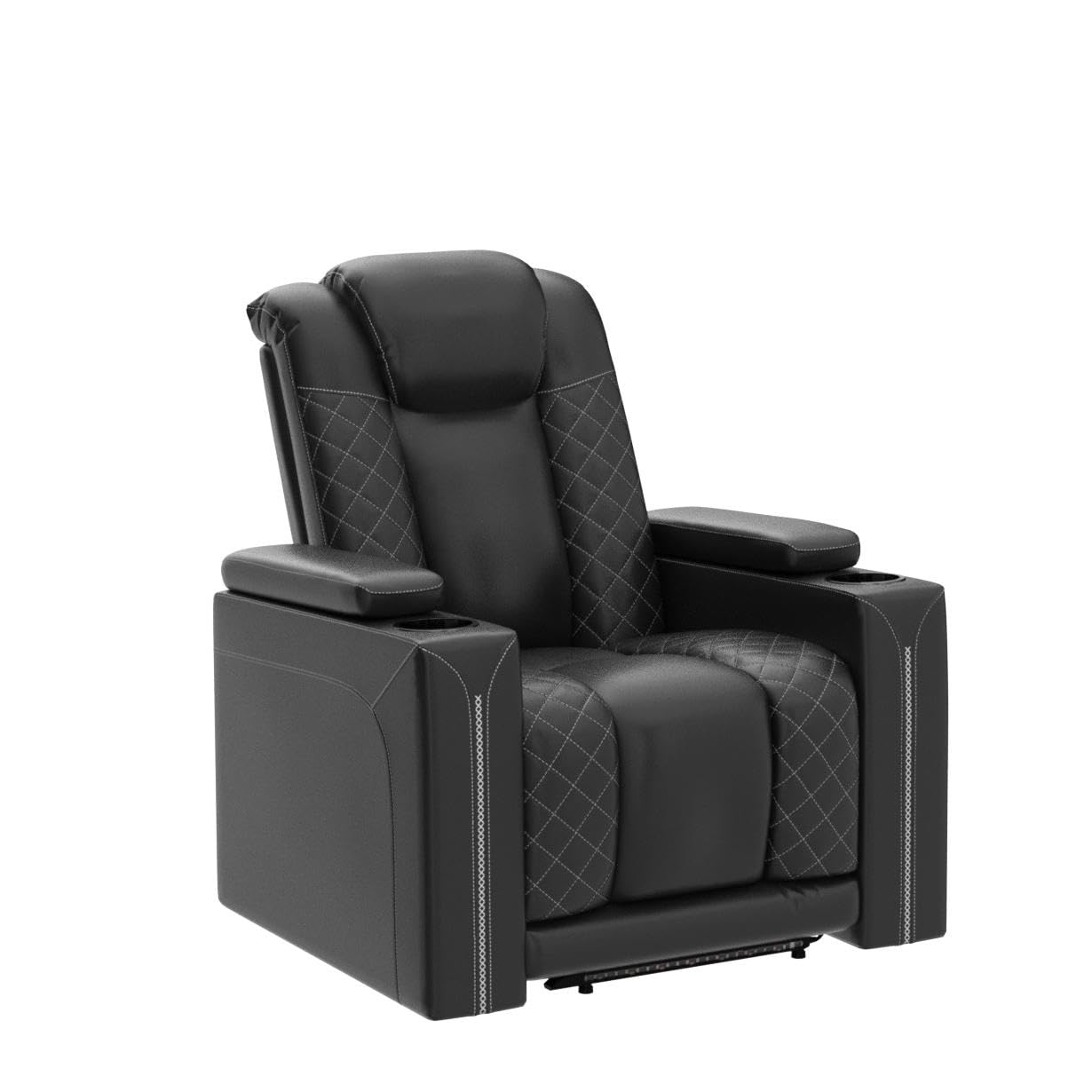 Power Recliner Chair with USB Ports, Cup Holders & Ambient Lighting