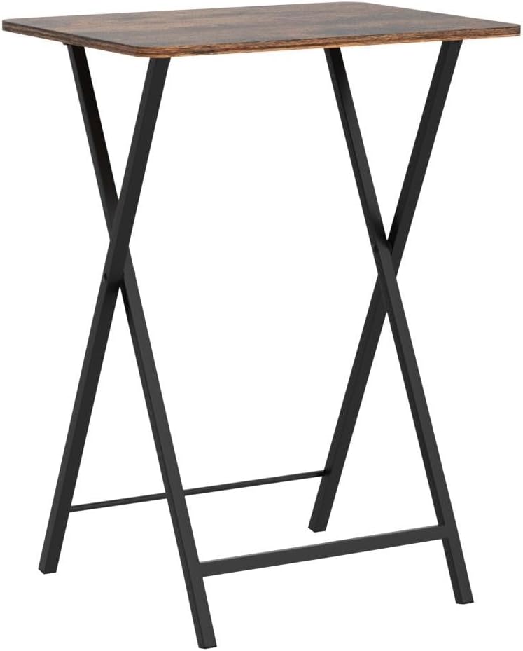 Folding TV Tray Tables Set of 4 with Stand