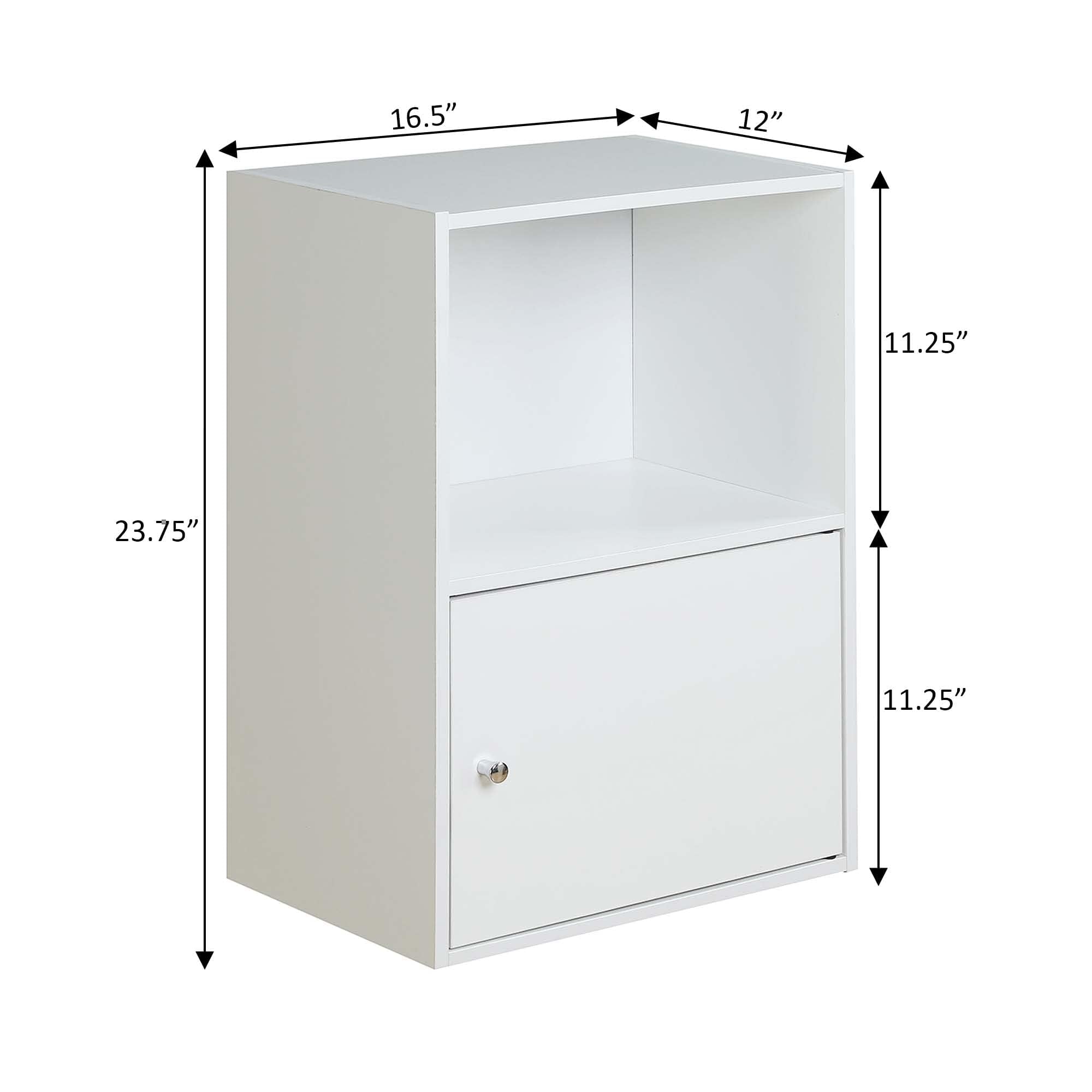 Convenience Concepts 151186W X-Tra Storage 1-Door Cabinet, White