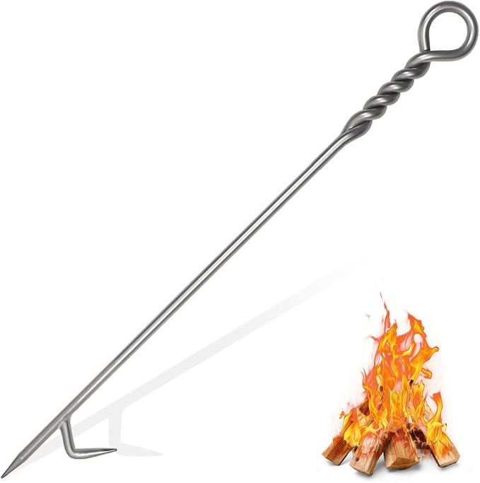 Twisted Handle Fire Poker