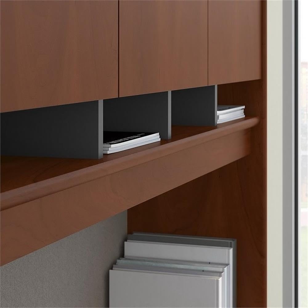60W Office Desk with Hutch and Mobile File Cabinet