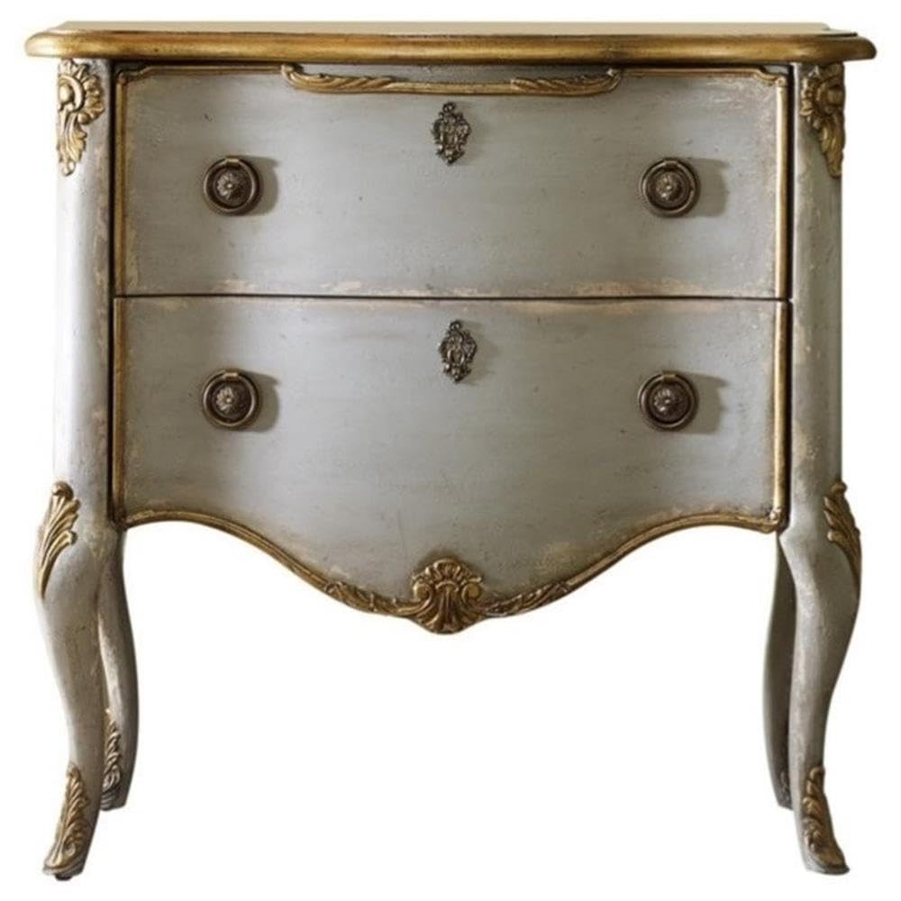 Hooker Furniture Seven Seas French Two Drawer Wood Accent Chest in Gray