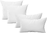 Indoor/Outdoor Throw Pillow Set of 4 – White