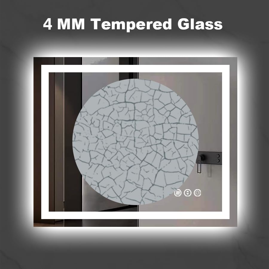 Amorho 84"X40" LED Mirror for Bathroom with Front Light and Backlight