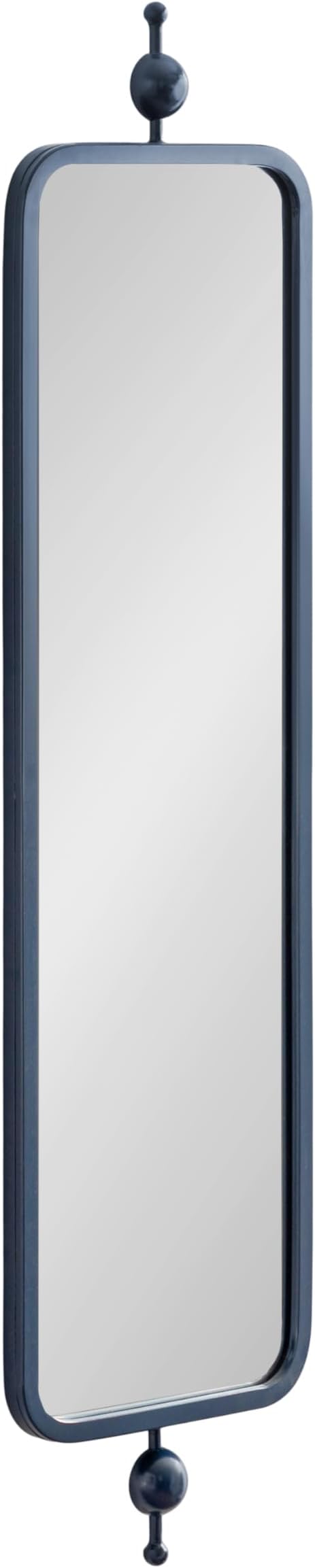 Antique Gold Slim Panel Wall Mirror