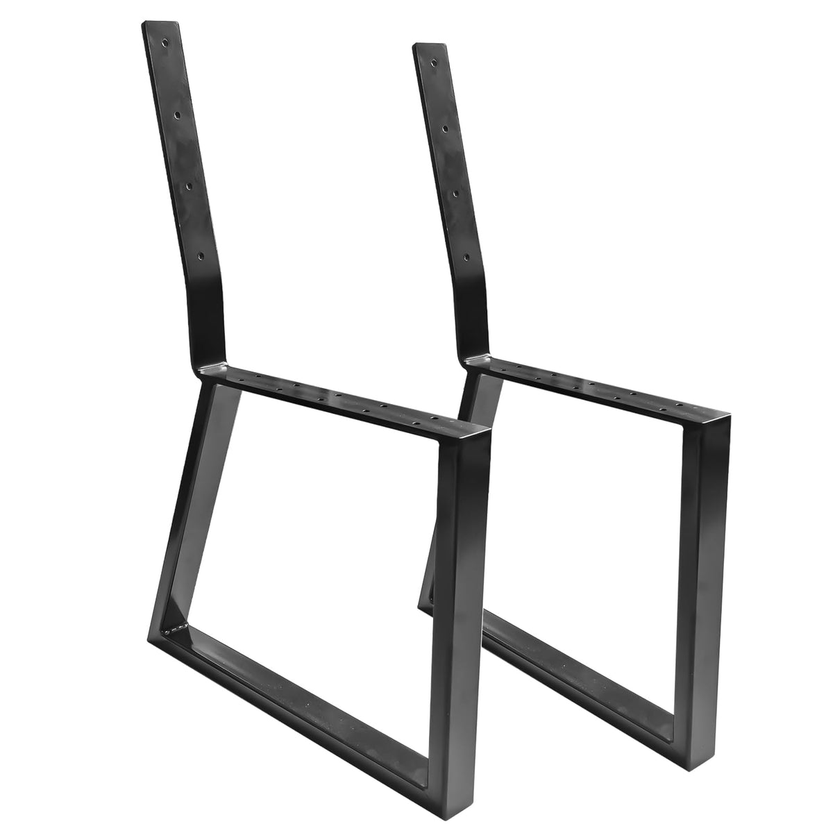 LHERUT Park Bench Frames, Metal Bench Legs with Backrest Brackets
