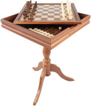 2-in-1 Chess & Backgammon Game Table