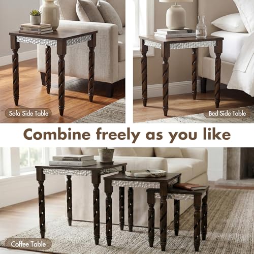 Mid-Century Modern Nesting Side Tables Set of 3