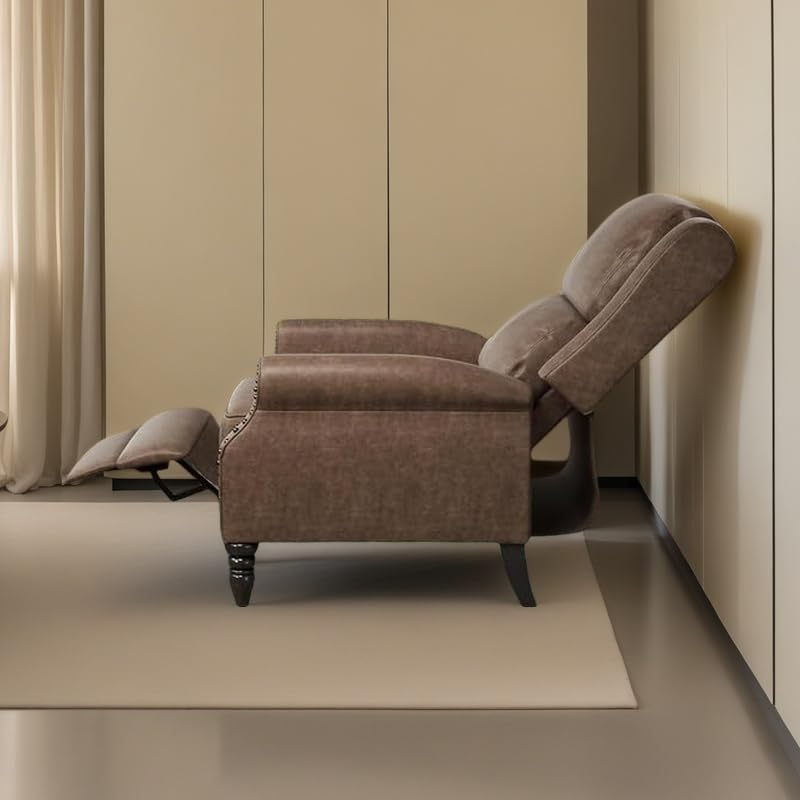 Faux Leather Pushback Recliner