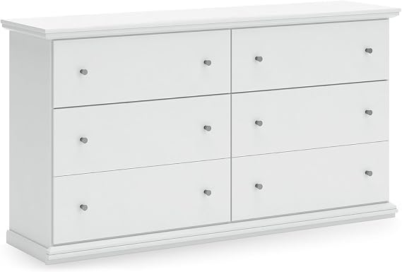 6-Drawer Dresser with Pewter-Tone Pulls