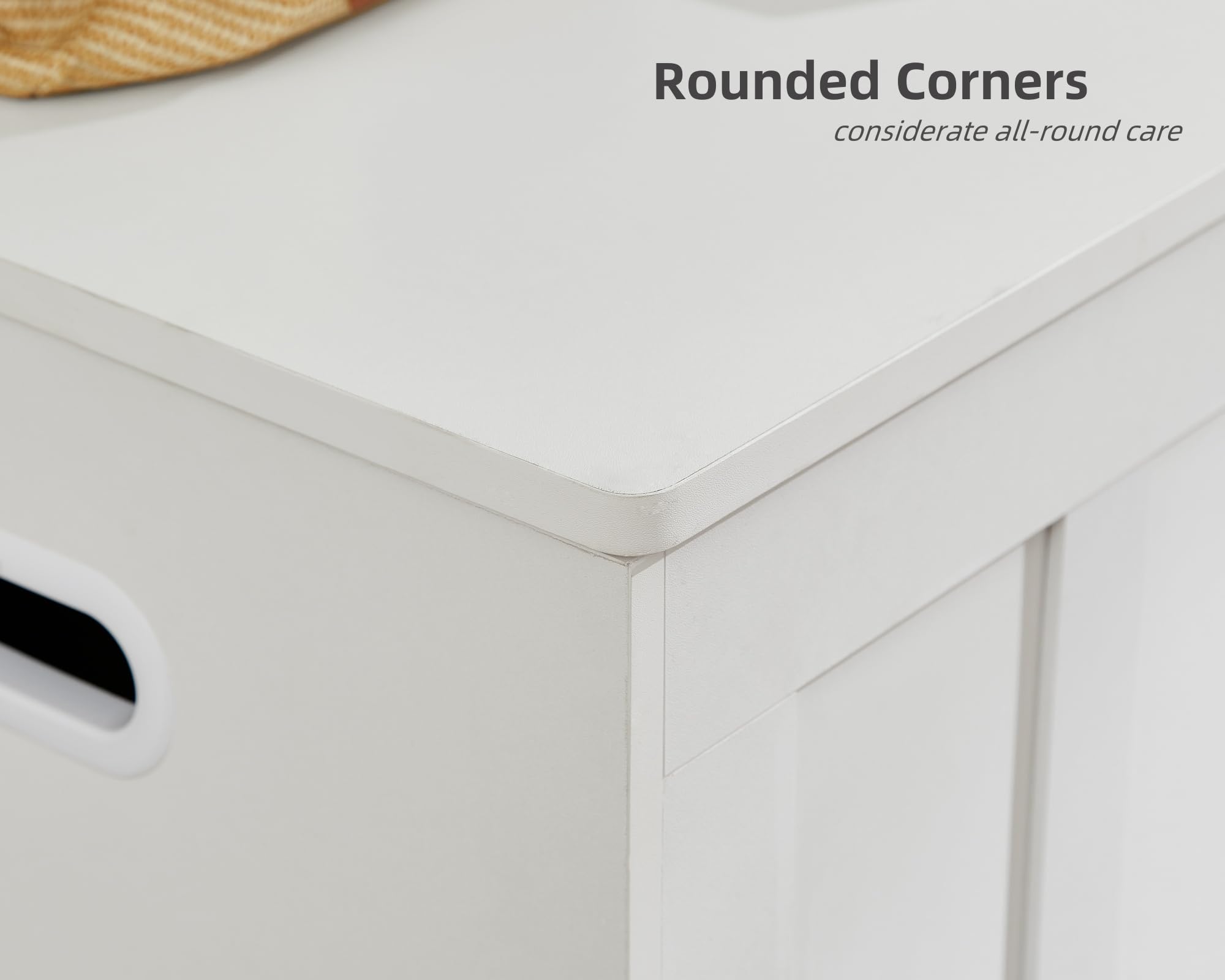 Large Storage Bench with Safety Hinges