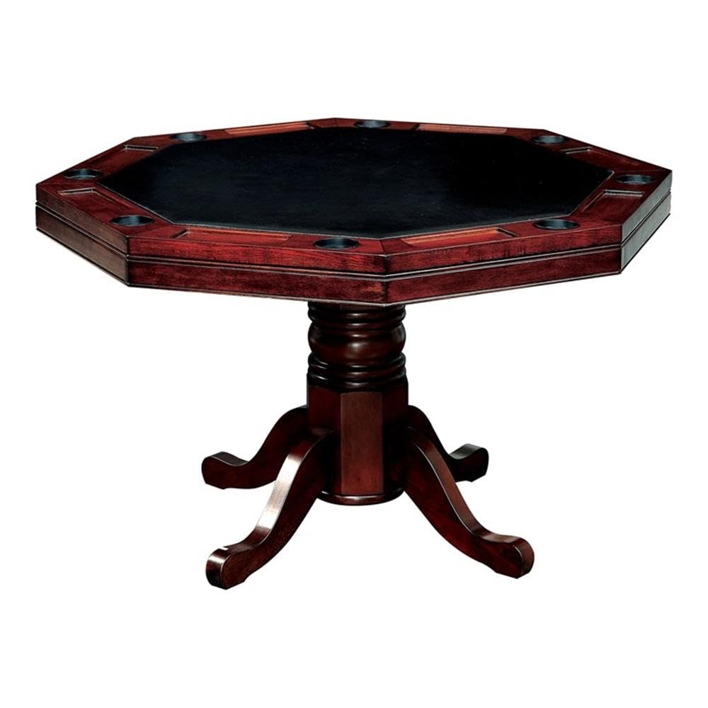 Octagon Wood Gaming Table with Reversible Top