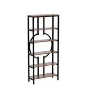 6-Tier Rustic Bookshelf